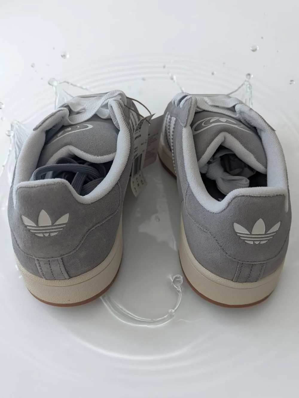 Adidas Campus 00s Men's Size 10 Gray White Suede Casual Lifestyle Sneakers